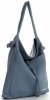 Bőr táska shopper bag Vittoria Gotti kék V5701